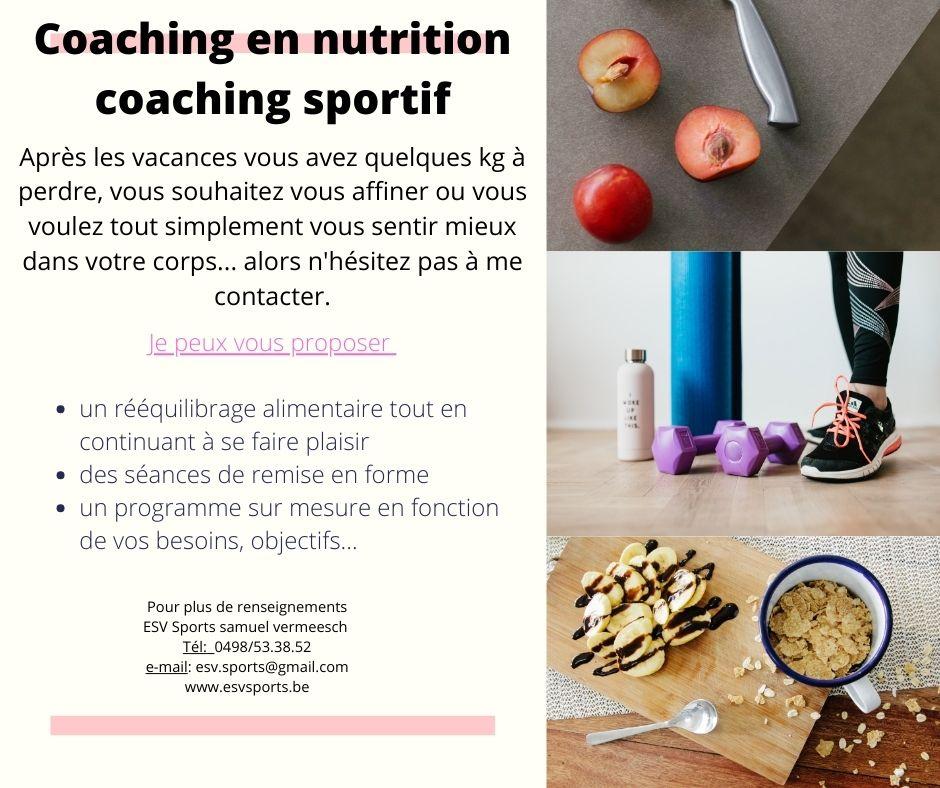 Nutrition coaching septembre 2023