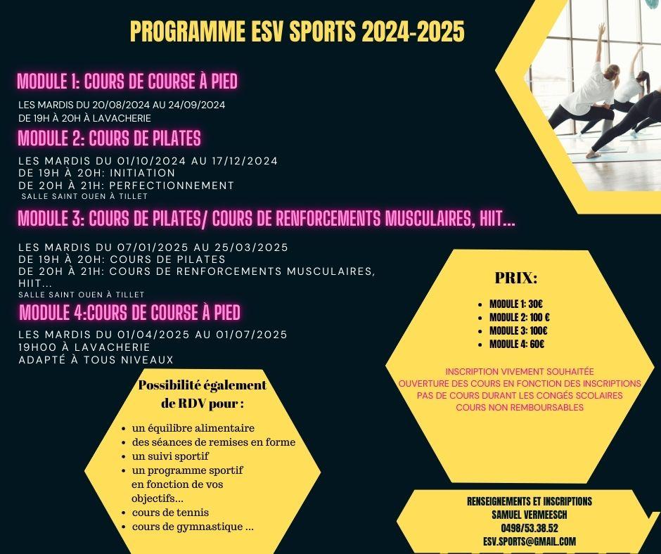 Programme esv sports 2024 3